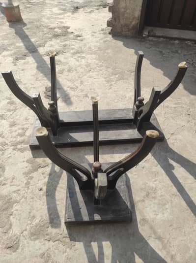 Mid coffee table with two side tables