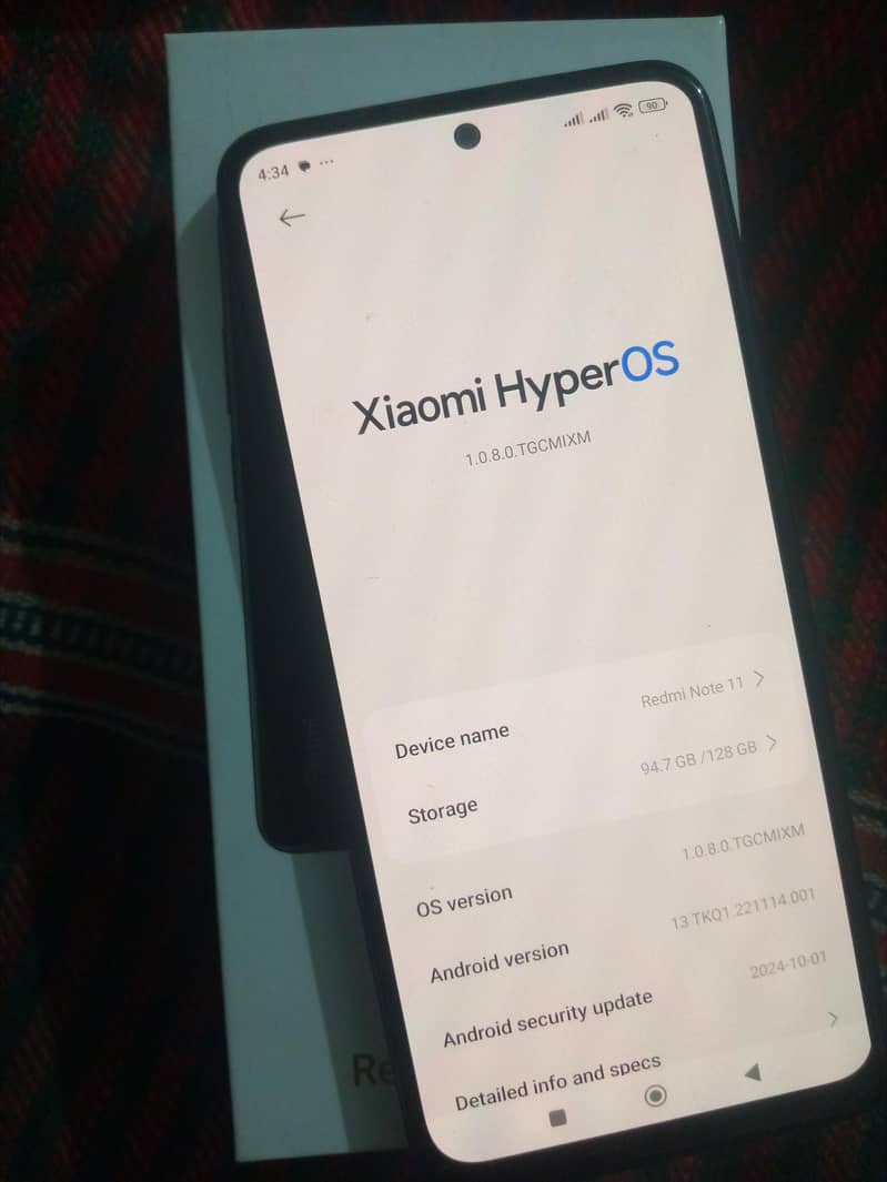 Redmi Note 11 With Box/Charger 2