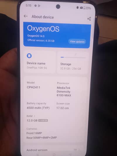 one plus 10R 12/256 GB