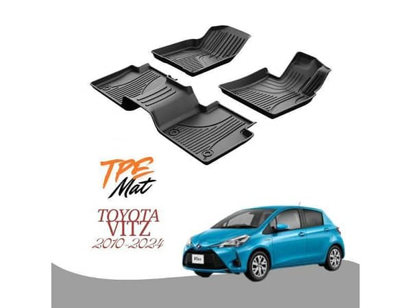 Toyota Vitz 2010-2024 TPR Car Floor Mats – Premium Anti-Slip Interior Protection