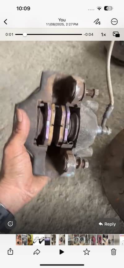 After market performance rear brake callipers with pads