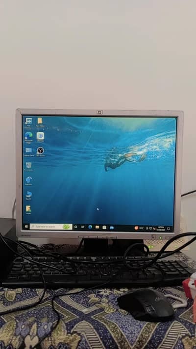 HP Core i3 7th Gen Complete Desktop Setup | 19" LCD | Full Accessories