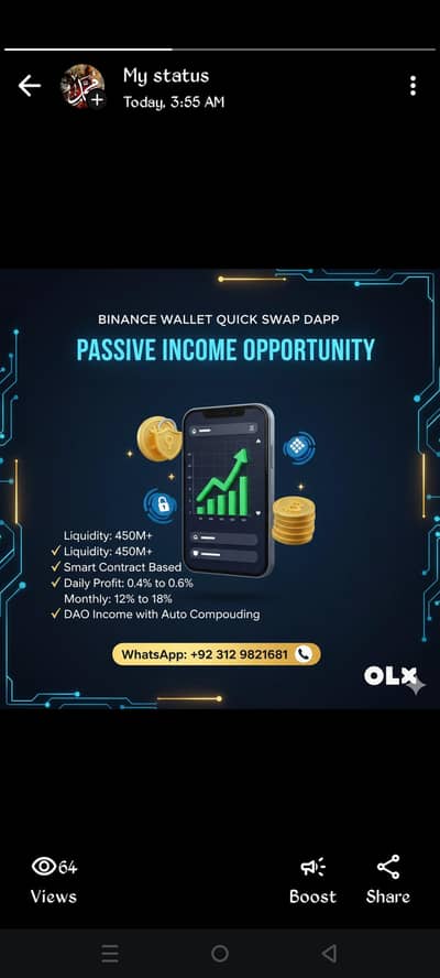 Binance Wallet Quick Swap DApp – Passive Income Opportunity