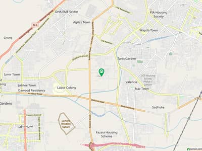 14 kanal plot sale green acer 2 side open 30ft roads