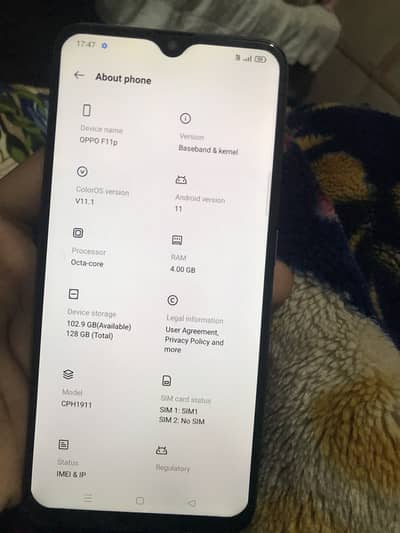 Oppo f11 4/128 double SIM