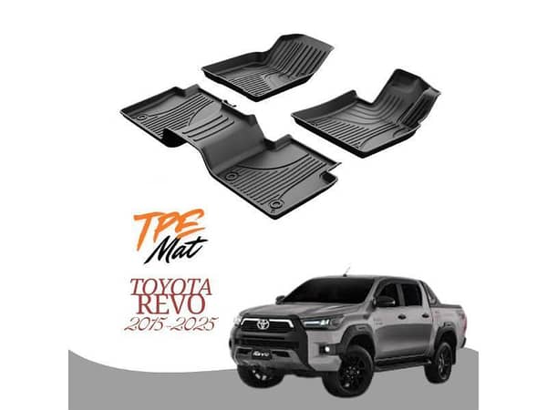 Toyota Revo 2015-2025 TPR Car Floor Mats – Premium Anti-Slip Interior Protection