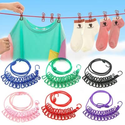 Elastic Cloth Drying Hanging Clothesline Rope