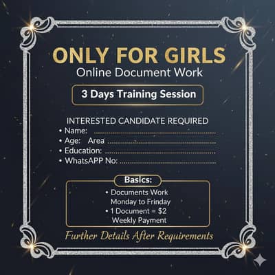 Online Work For Girls