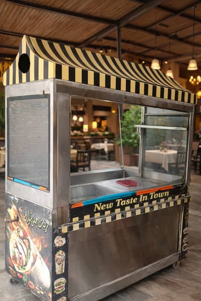 6 feet shawarma counter with 16 litter fryer