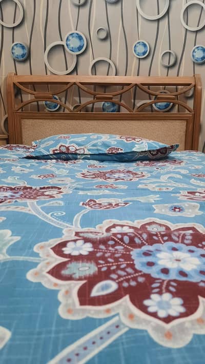 Single Bed with side table