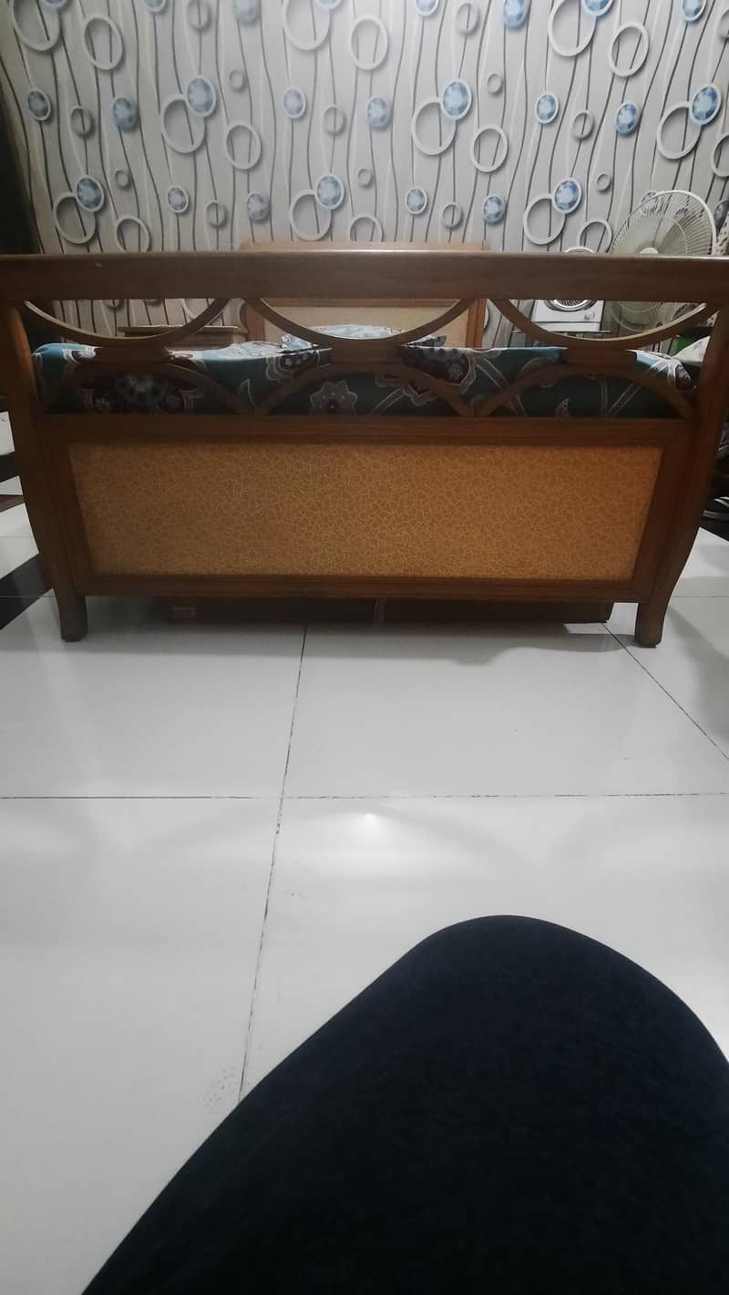 Single Bed with side table and mattress 1