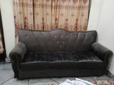 Velvet 3-Piece Sofa Set for Sale