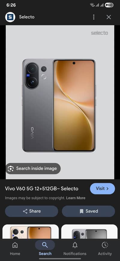 vivo v60 12gb 512