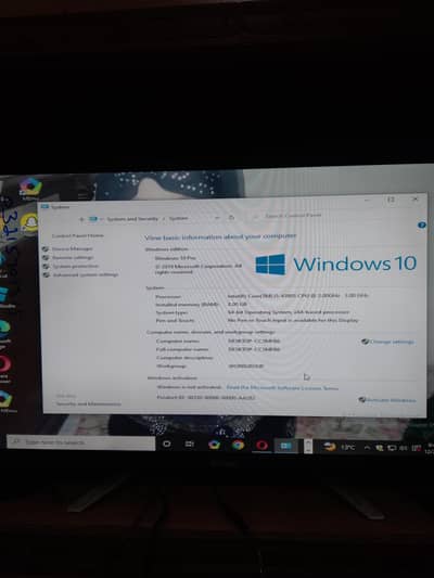 CPU with gaming light mouse  witn  keyboard