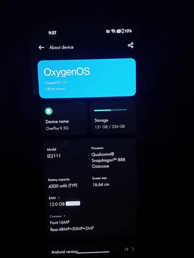 OnePlus 9 Non PTA | 10/09 Condition | Full Neat Clean