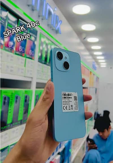 Tecno spark 40c 128gb Blue open box