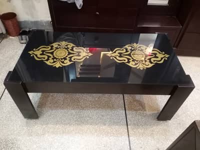 Center table | coffee Table | Wooden | Glass Top | Branded