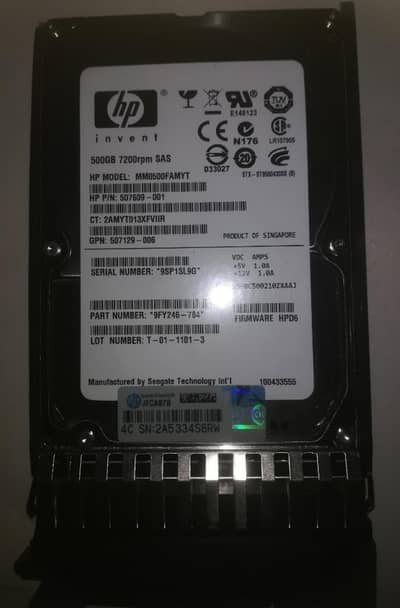 RAM IBM DDR 3 SERVER RAM, HARD DRIVE 500 GB
