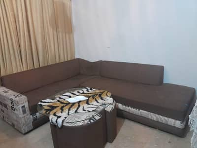 L shape soofa set for sale hai.