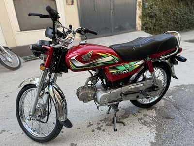 Honda CD 70 21 model for sale total genuine condition brand new tyres