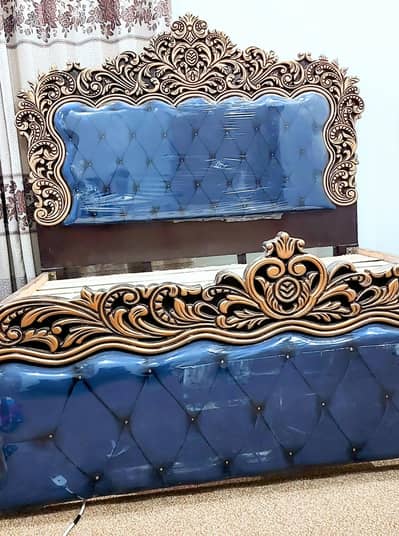 King Size Bed set with side tables dressing brand new condition