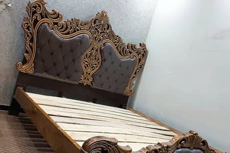 King Size Bed set with side tables dressing brand new condition