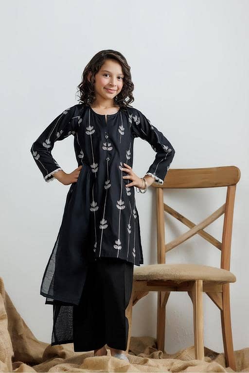 KAD-03031 | Black | Casual 3 Piece Suit | Cotton Lawn Printed
