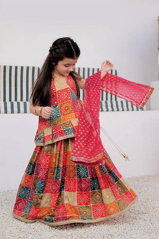 KDD-02873 | Multicolor & Gold | Formal 3 Piece Suit | Tasar Silk