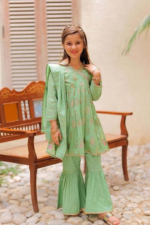 KBD-01986 | Green & Pink | Cotton Jacquard & Dobby | Casual Plus 3 Piece Suit
