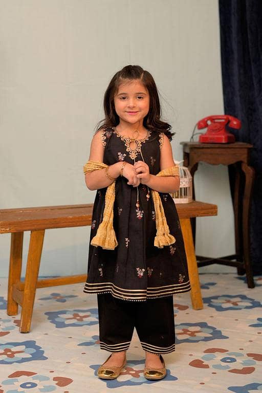 KBD-02924 | Black & Multicolor | Casual Plus 3 Piece Suit | Cotton Jacquard