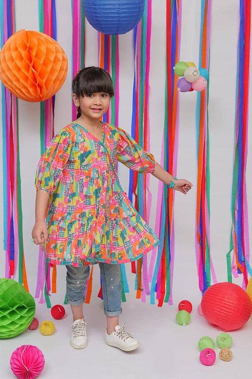 Casual Kurta | Cotton Lawn Print | Multicolors | KAA-01947