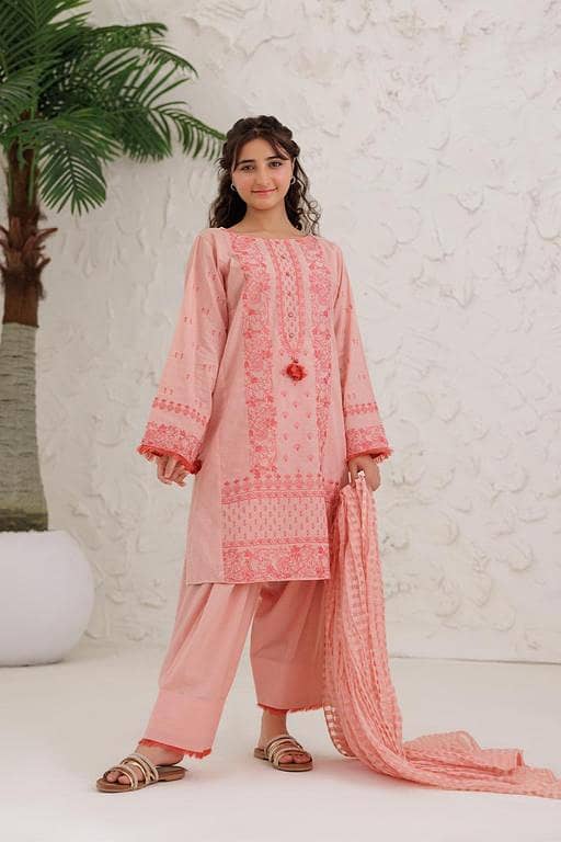 GBD-03120 | Peach | Casual Plus 3 Piece Suit | Plain Cotton