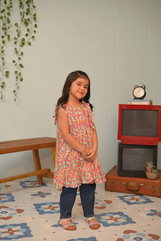 KAA-02843 | Multicolor | Casual kurta | Cotton Lawn Printed