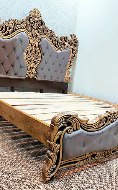 King Size Bed set with side tables dressing brand new condition