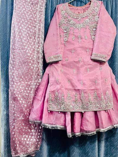 handmade emboridary shrt and grara