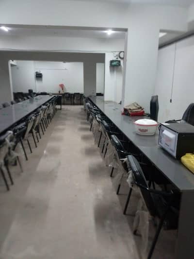 Available for Rent OFFICE 1200 square feet 24 hours / Portion / independent House Location Gulshan Iqbal VIP block ideal for soft ware house / call center /multinational company