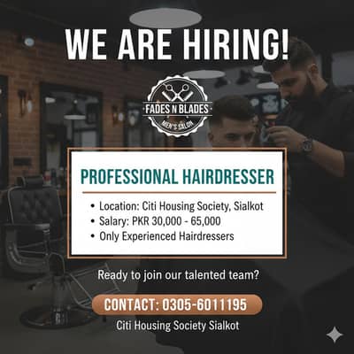 Hair dresser job