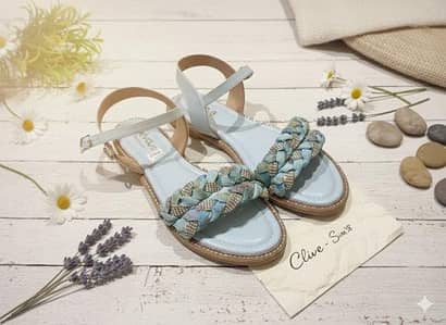 Elegant ladies flat sandals