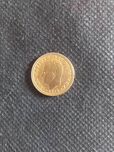 1975 JUAN CARLOS OLD RARE COIN SAPIN