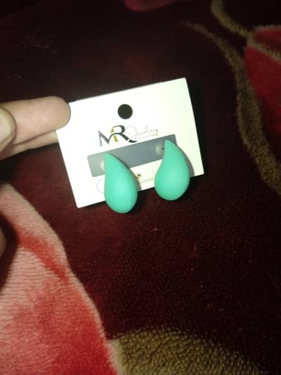 Teardrop Shaped Stud Earrings