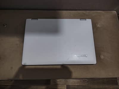 white foldable laptop