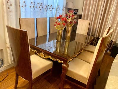 Dining table with 8 chairs