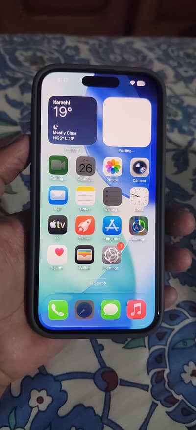 iphone 15 pro 256gb jv non pta mobile for sale set aur box hai