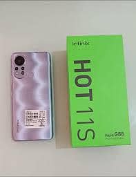 infinix hot11s 128+4+2 complete box 03199552772 final rate ha