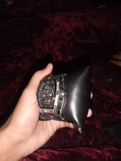 Megir men's watch  (Megir 2242) black+ silver