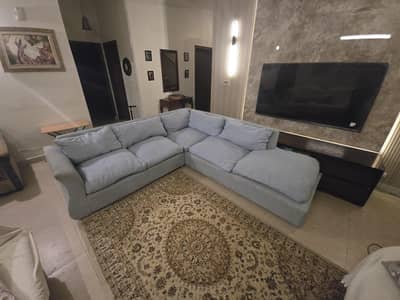 L Sofa set for TV lounge, 7/8 seater.
