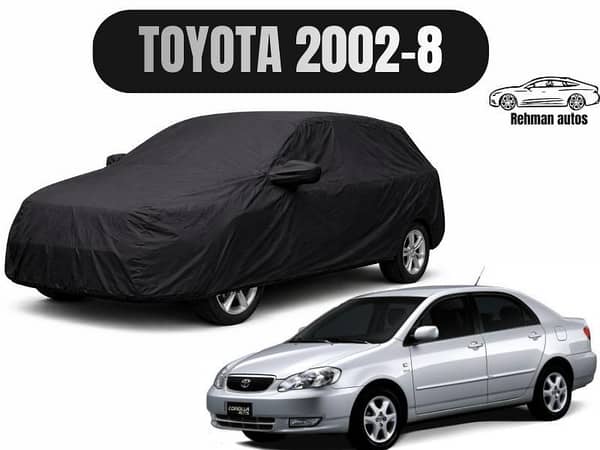 Toyota (2002–2008) Single Layer Car Top Cover | Dust & Sun Protection | Lightweight & Easy Fit