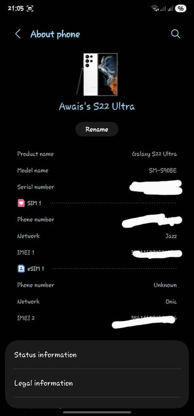 samsung s22 ultra  12 gb 256 gb  10/9.5  condition