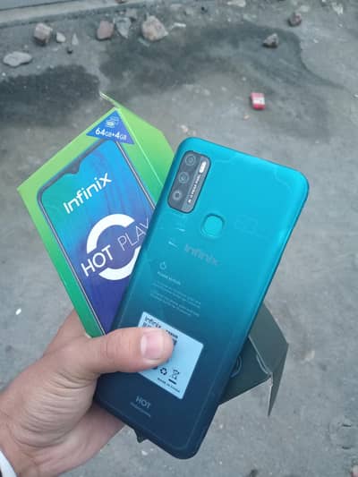 infinix hot 9 play no open no repair 10x 10 condition complete box