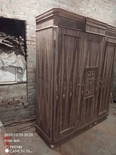 wooden almari and wooden showcase